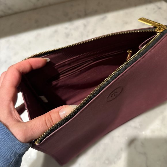 Suede Holt Renfrew Makeup Bag - Picture 2 of 2